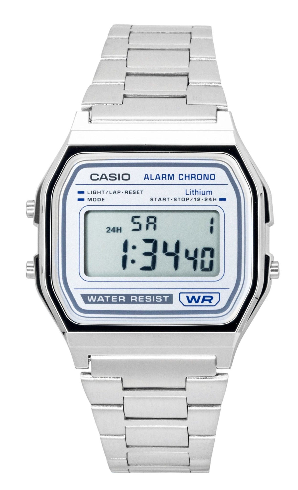 Casio Vintage Digital Stainless Steel Quartz A158WEA-7 Unisex Watch