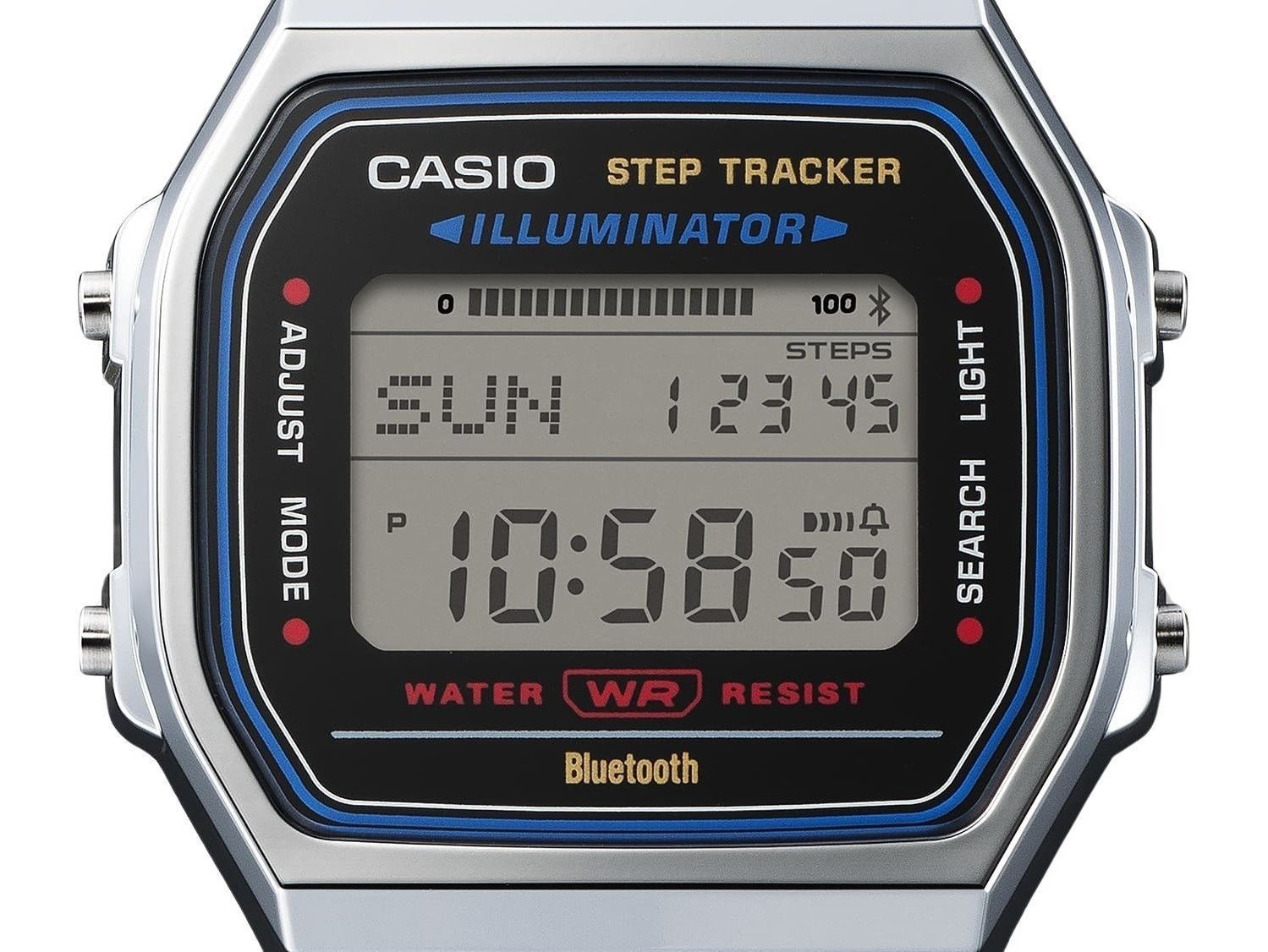 Casio Vintage Digital Smartphone Link Stainless Steel Quartz ABL-100WE-1A Unisex Watch