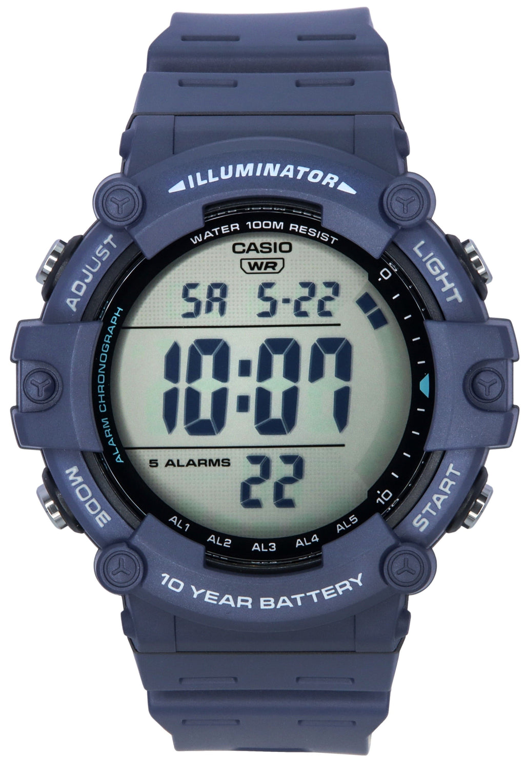 Casio Standard Digital Blue Resin Strap Quartz AE-1500WH-2A 100M Men's Watch