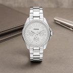 Fossil AM4481 women's watch executive desk view