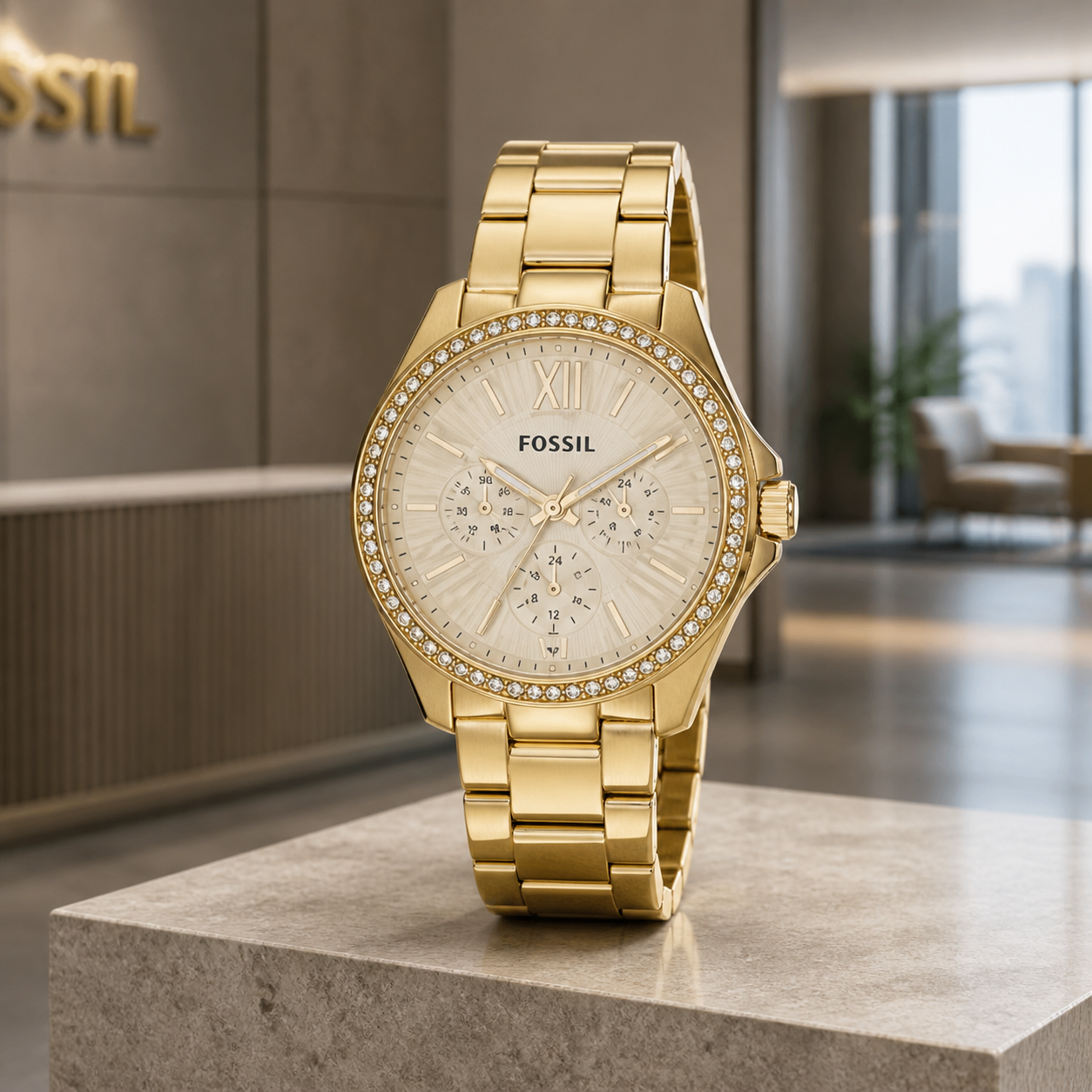 Fossil AM4482 women's watch - architectural view