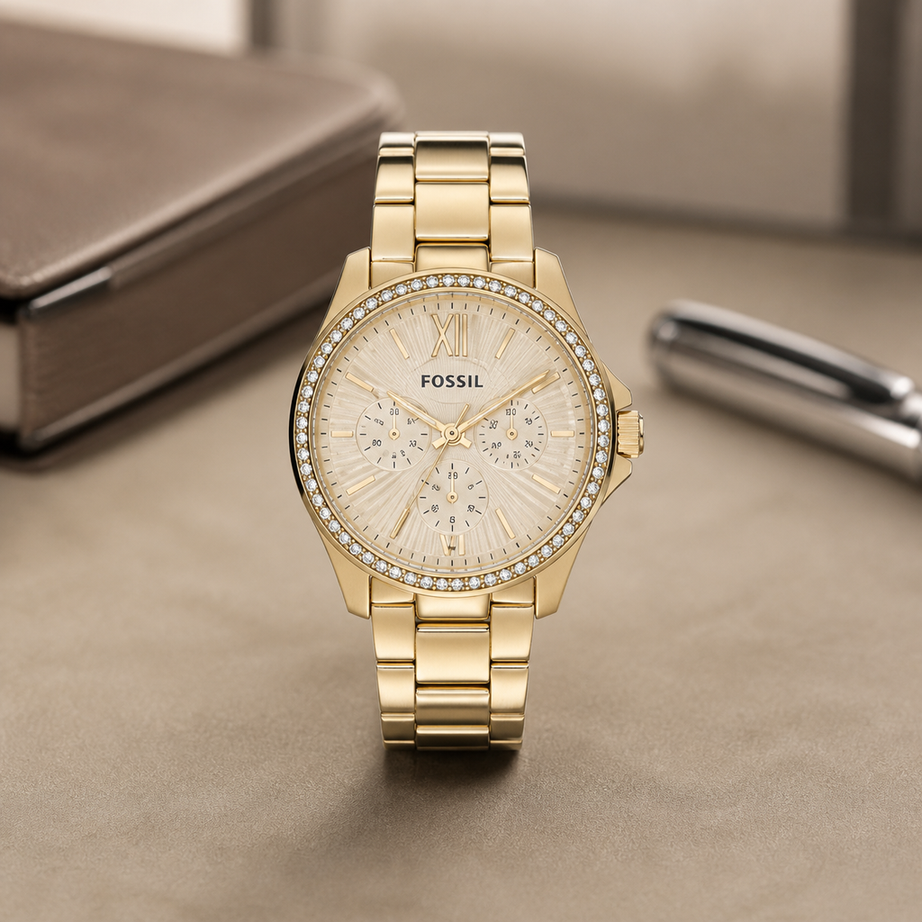 Fossil AM4482 women's watch - executive desk view