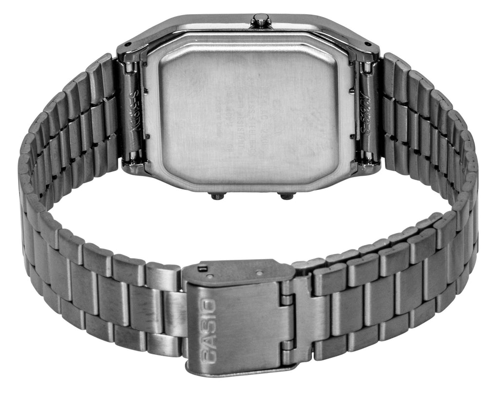 Casio Vintage Analog Digital Stainless Steel Green Dial Quartz AQ-230EGG-3A Unisex Watch