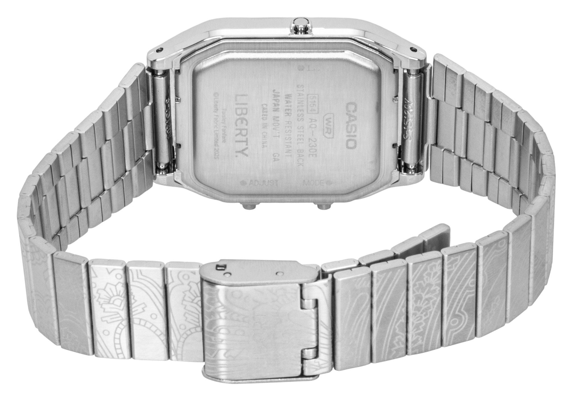 Casio Vintage Liberty Analog Digital Silver Dial Quartz AQ-230ELT-7A Unisex Watch