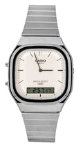 Casio Vintage Analog Digital Off White Dial Quartz AQ-240E-7A2 Unisex Watch