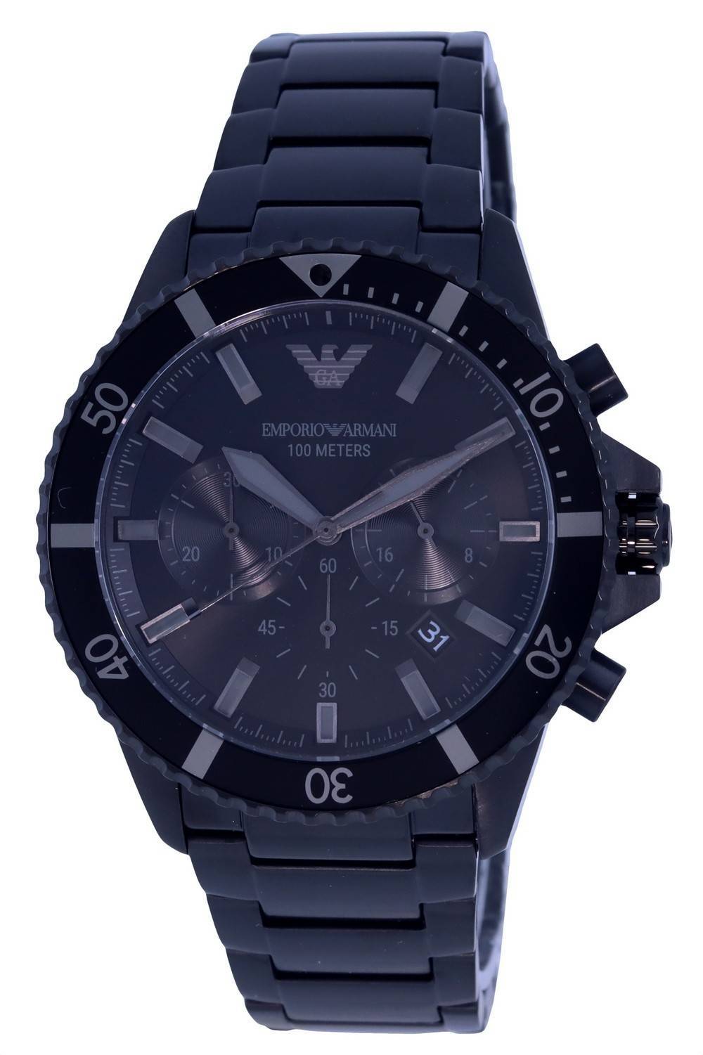Emporio Armani chronograaf roestvrij staal quartz AR11363 100M herenhorloge