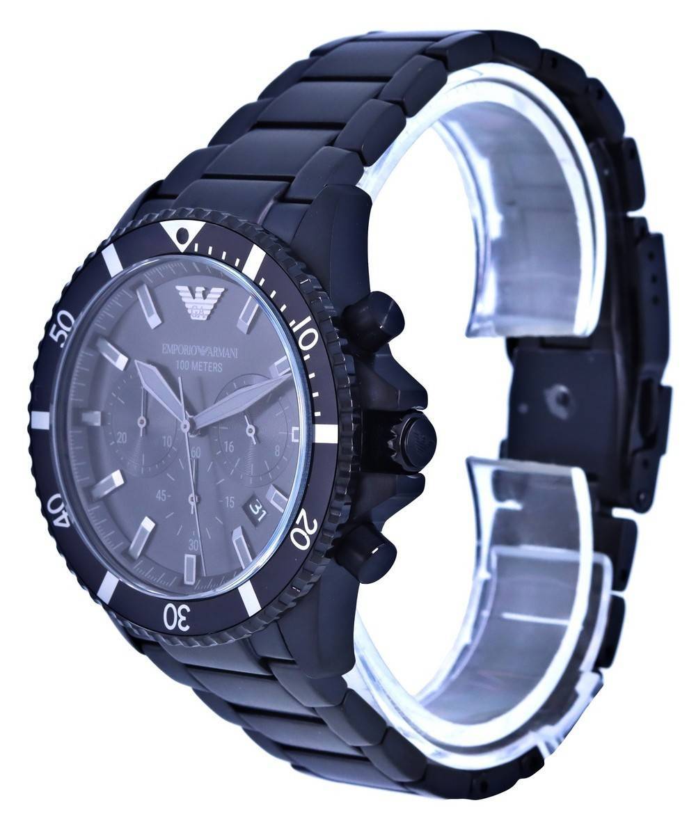 Emporio Armani chronograaf roestvrij staal quartz AR11363 100M herenhorloge