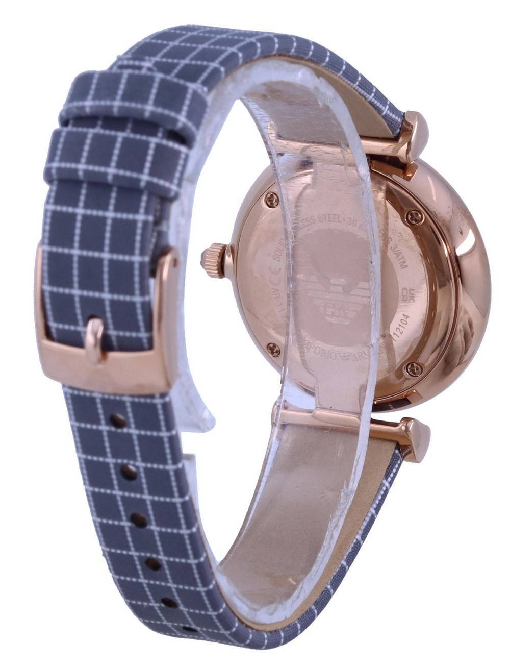 Emporio Armani Gianni T-Bar Grey Dial Quartz AR11386 Women's Watch