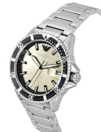 Emporio Armani World Explorer Stainless Steel Grey Dial Quartz AR11683 100M Men's Watch