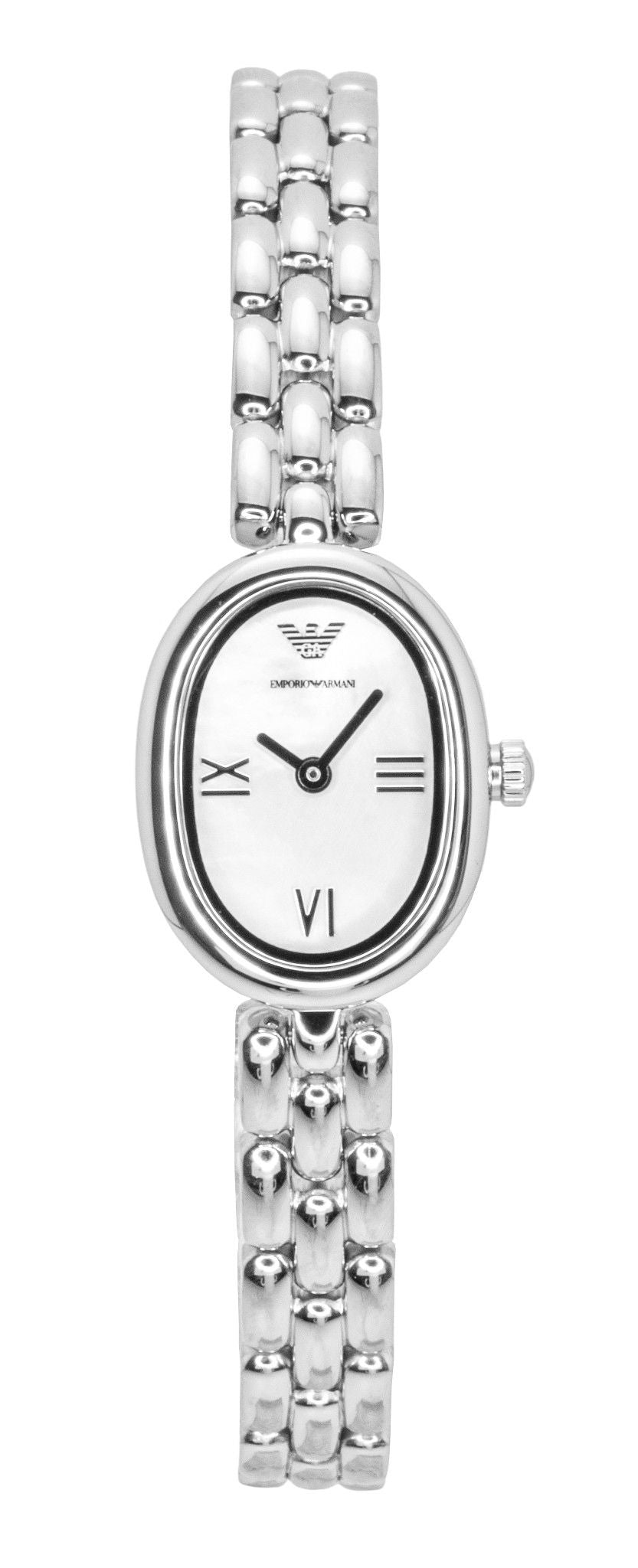 Emporio Armani Edelstahl Perlmutt Zifferblatt Quarz AR11720 Damenuhr