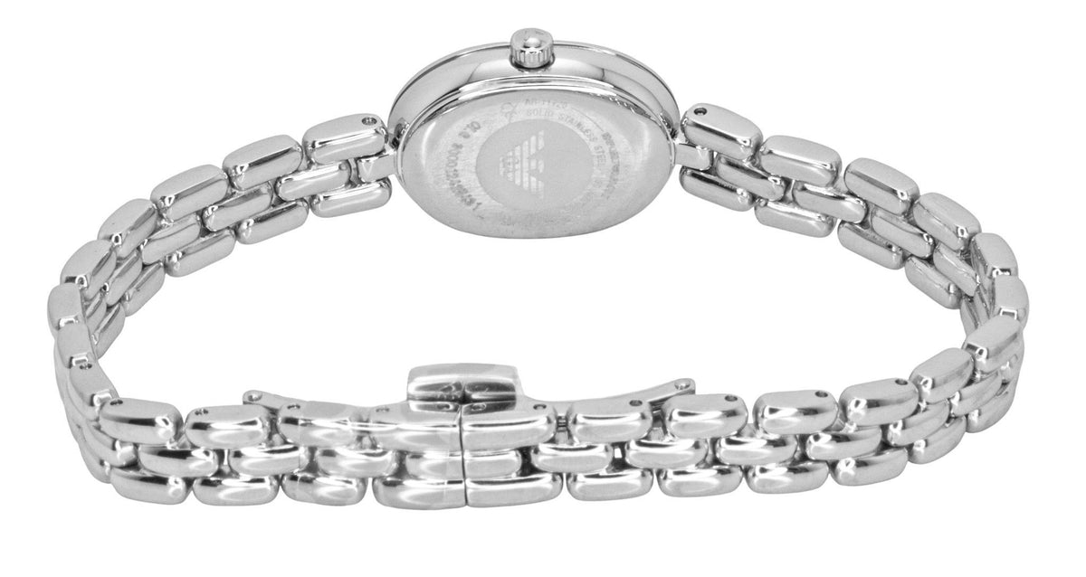 Emporio Armani roestvrijstalen parelmoer wijzerplaat quartz AR11720 dameshorloge