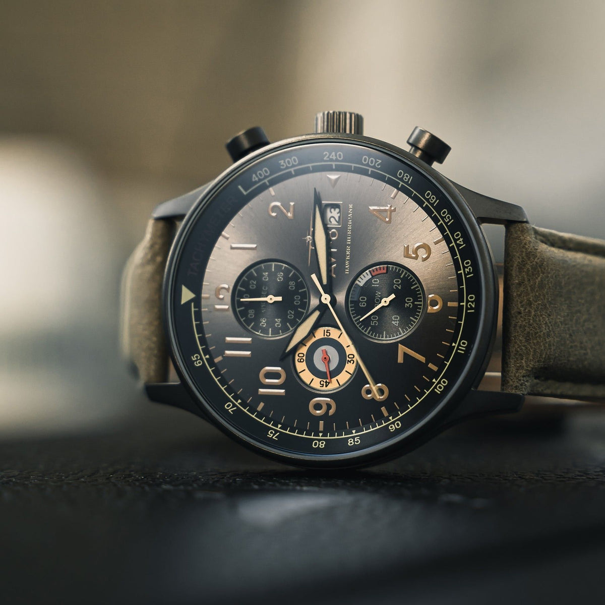 AVI-8 Hawker Hurricane chronograaf quartz AV-4011-0E Herenhorloge