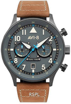 AVI-8 Hawker Hurricane Carey Dual Time Orissa Grey Dial Quarz AV-4088-04 Herrenuhr