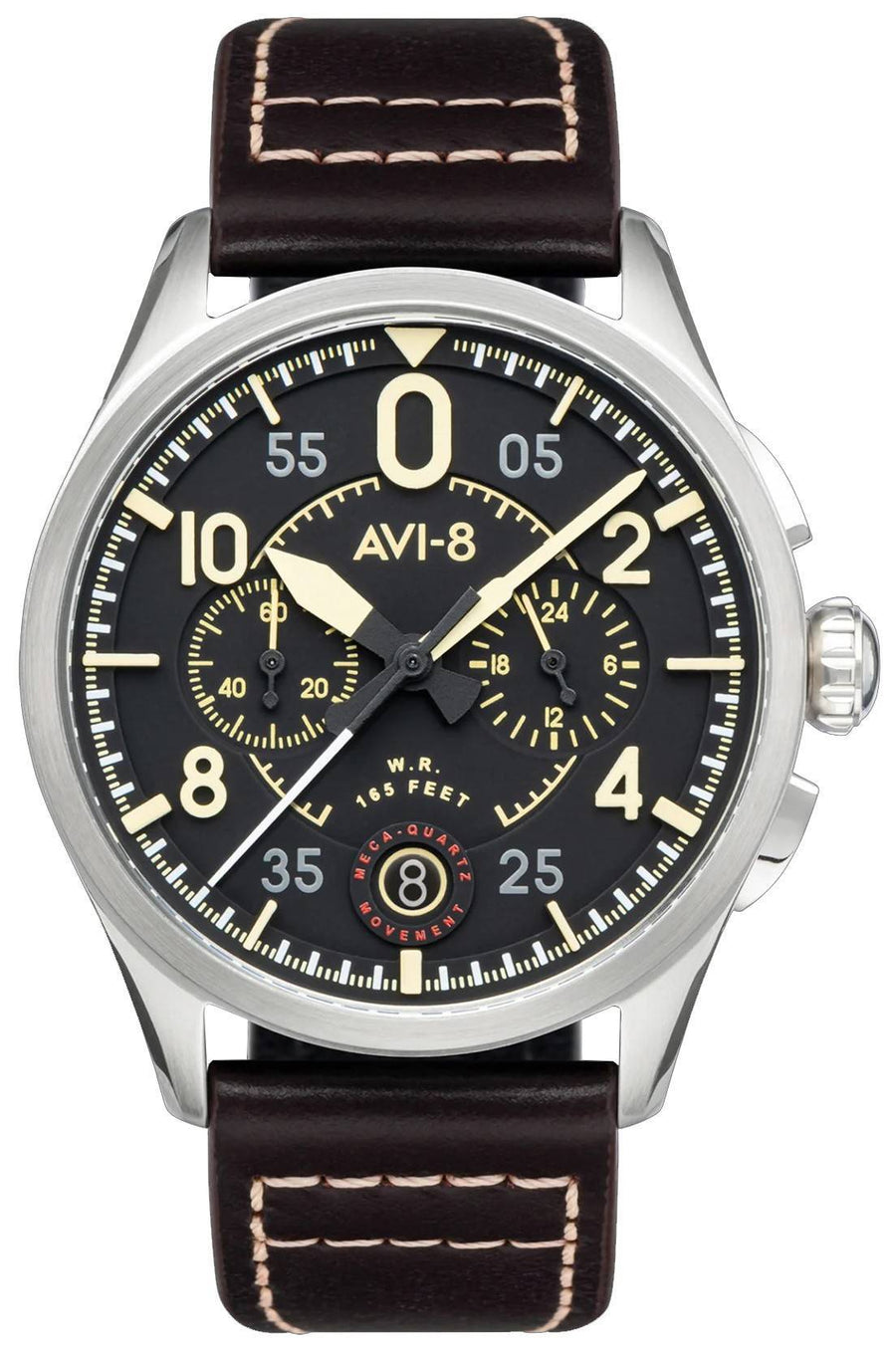 AVI-8 Spitfire Lock Midnight Oak Chronograph Quarzuhr AV-4089-01 Herrenuhr