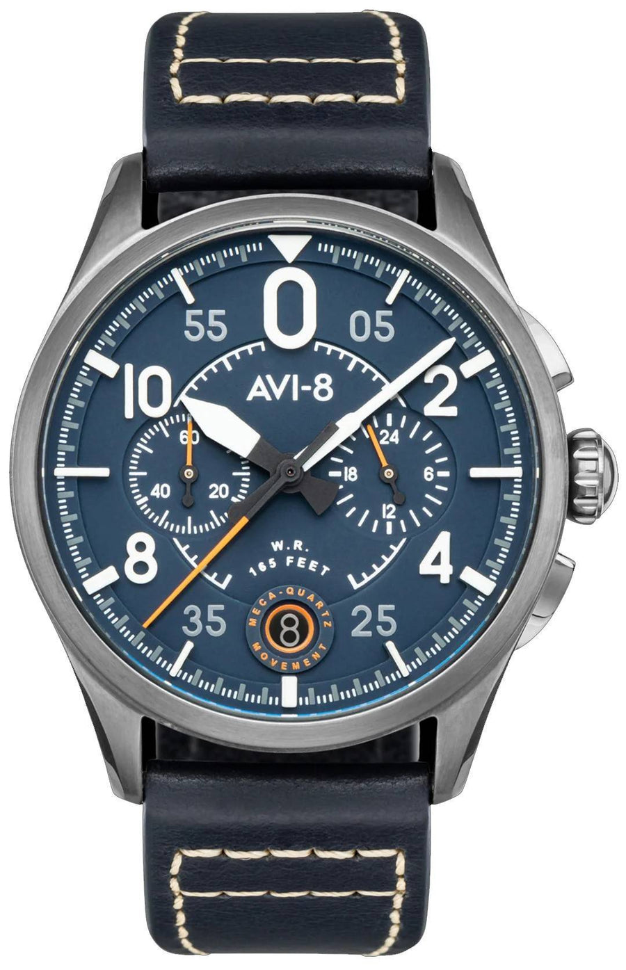 AVI-8 Spitfire Lock Channel Blue Chronograph Quarz AV-4089-04 Herrenuhr