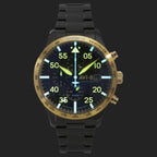 AVI-8 Hawker Hurricane Chronograph 90th Anniversary Limited Edition Altitude Black Dial Quarz AV-4130-55 Herrenuhr