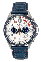 AVI-8 P-51 Mustang Kindelberger Chronograph 85th Anniversary Limited Edition Silver Dial Quarz AV-4143-01 Herrenuhr
