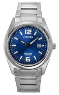 Citizen Super Titanium Blue Dial Eco-Drive AW1641-81L Men's Watch
