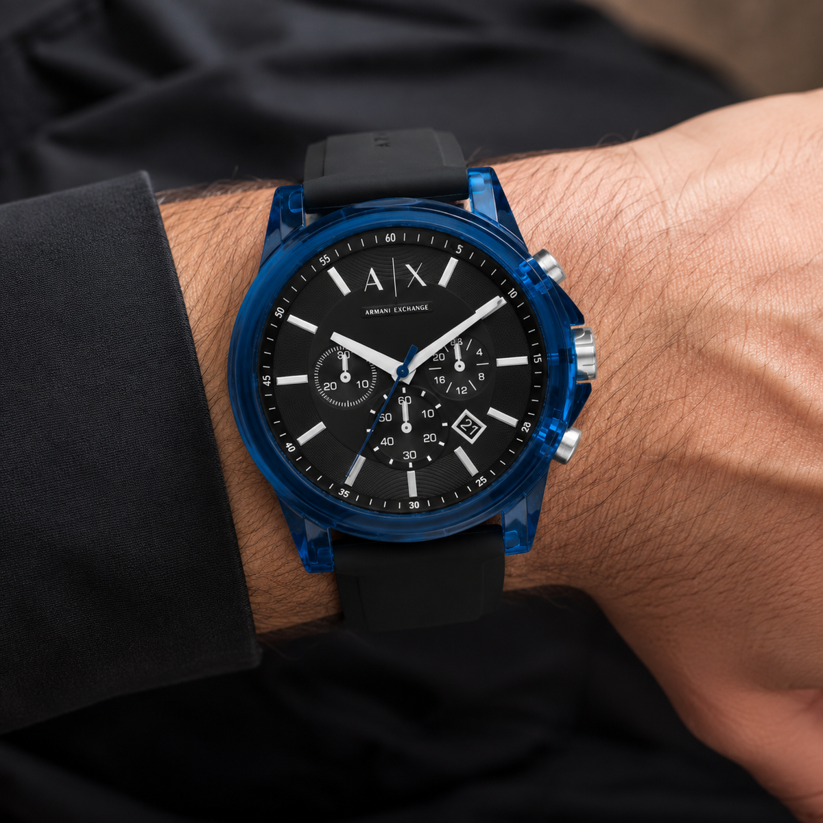 Armani Exchange AX1339 men's watch on inner wrist — featured image