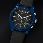 Armani Exchange AX1339 men's watch dial macro