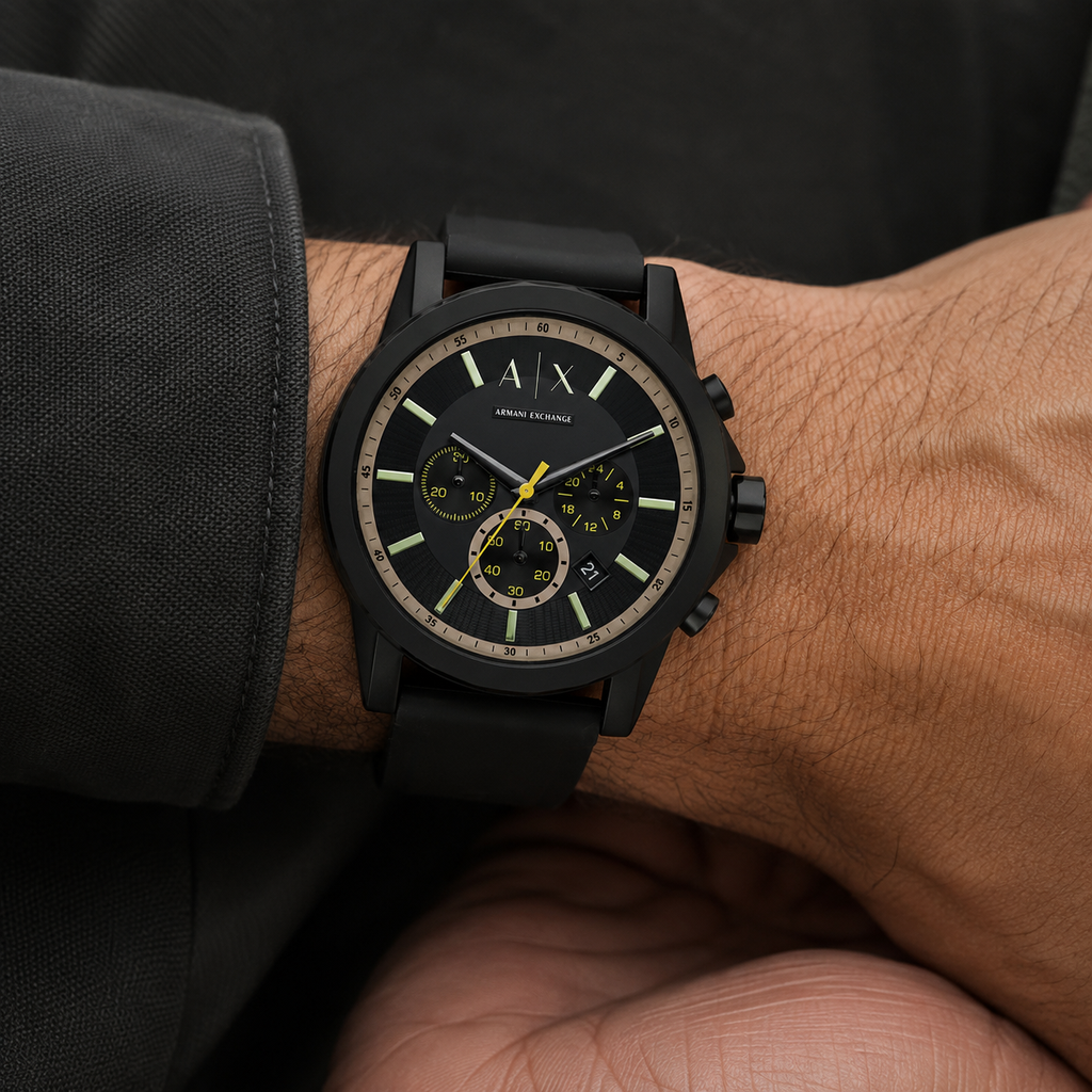 Armani Exchange AX1343 men's watch on inner wrist — featured image