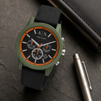 Armani Exchange AX1348 men's watch premium desk scene
