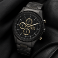 Armani Exchange AX1604 men's watch on black fabric