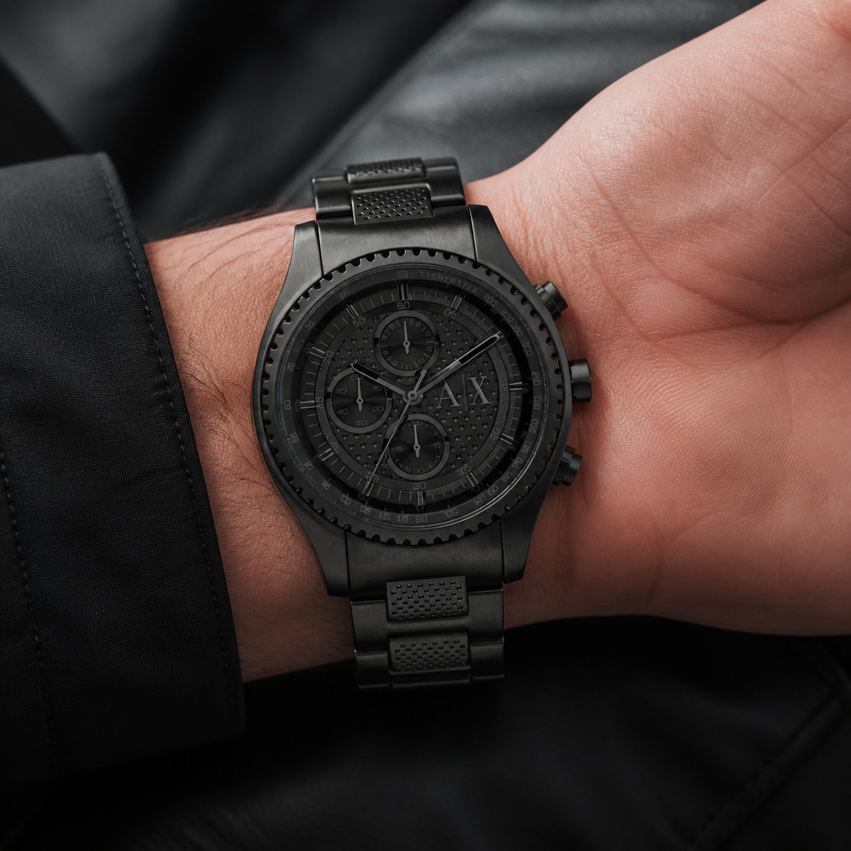 Armani Exchange AX1605 men's watch on inner wrist — featured image