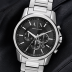 Armani Exchange AX1720 men's watch dial macro