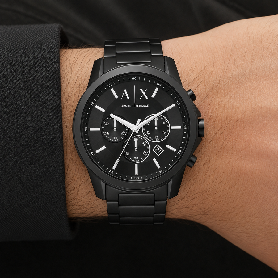 Armani Exchange AX1722 men's watch inner wrist, front view
