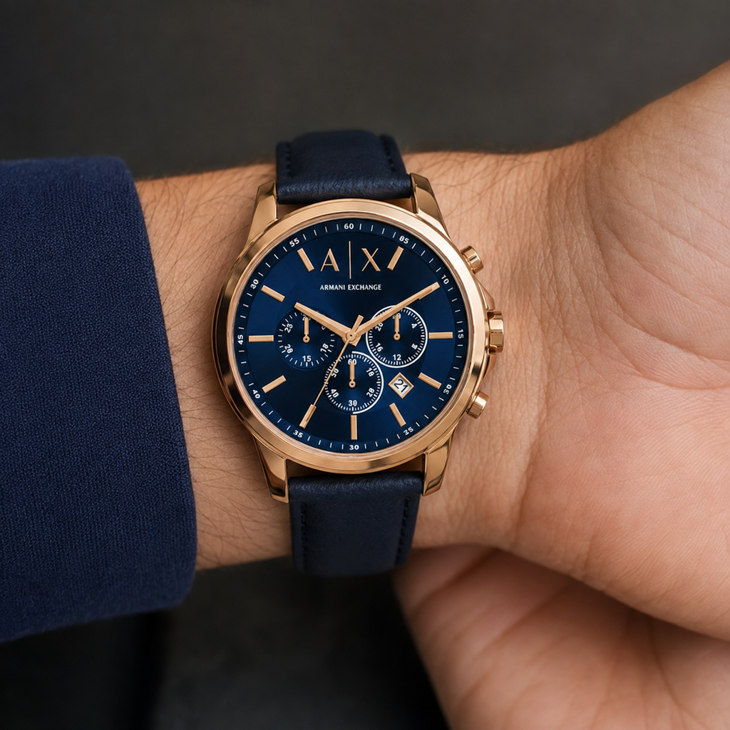Armani Exchange AX1723 men's watch inner wrist, front view