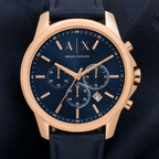 Armani Exchange AX1723 men's watch dial macro