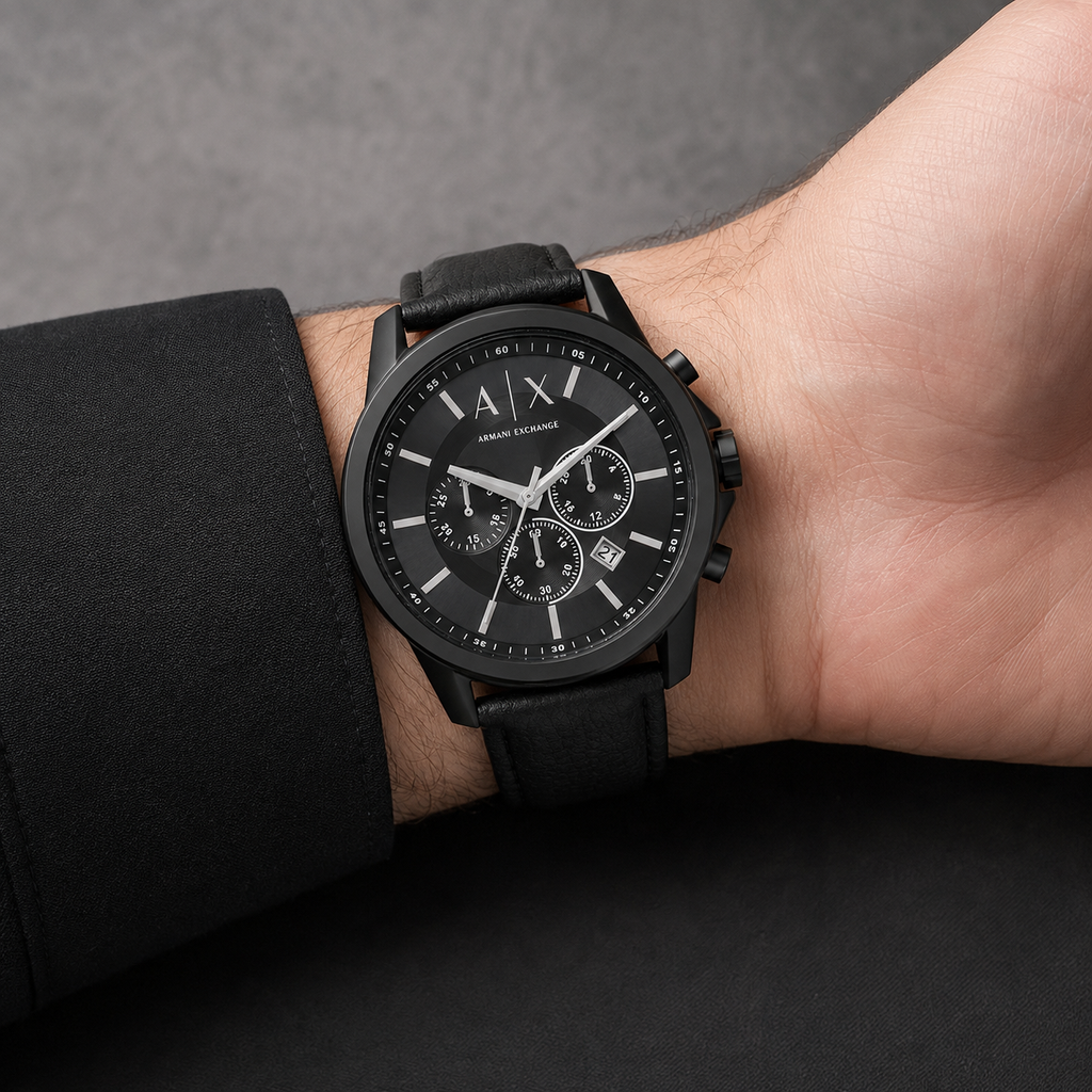 Armani Exchange AX1724 men's watch inner wrist, front view