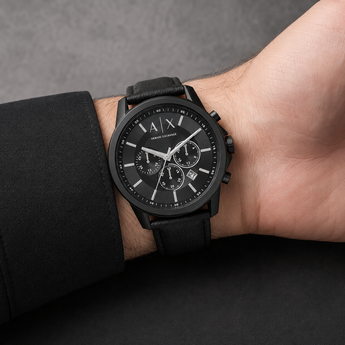 Armani Exchange AX1724 men's watch inner wrist, front view