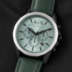 Armani Exchange AX1725 men's watch dial macro