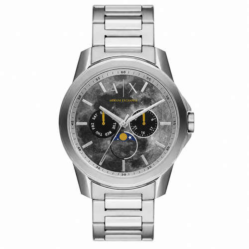 Armani Exchange AX1736 men's marble dial multifunction watch lifestyle
