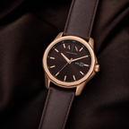 Armani Exchange AX1740 rose-gold brown day-date watch lifestyle