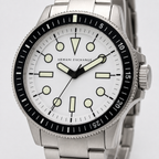 AX1853 men's dive-style watch dial macro detail