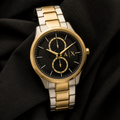 AX1865 men's two-tone chronograph editorial lifestyle view