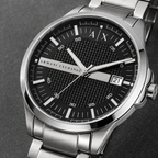 Armani Exchange AX1871 men's watch dial macro close-up