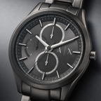 Armani Exchange AX1950 men's watch dial macro close-up