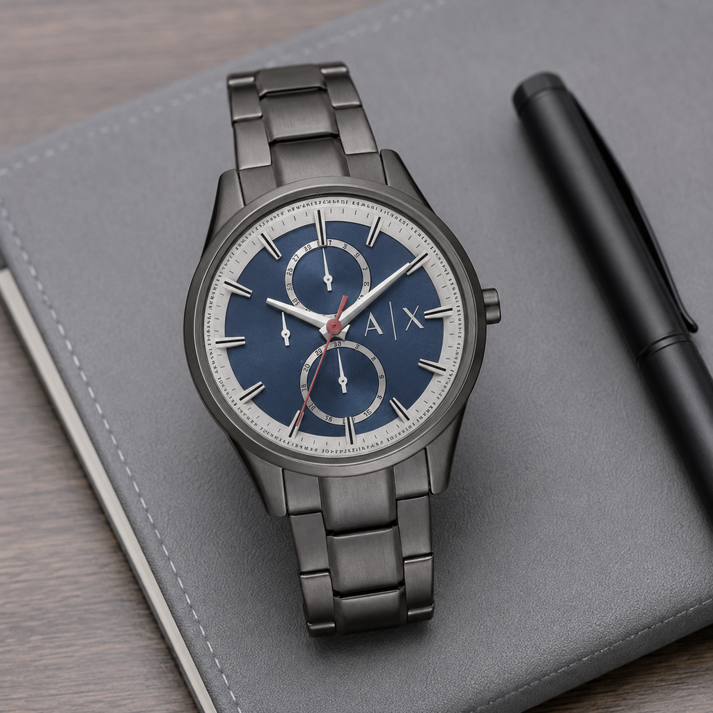 Armani Exchange AX1952 men's watch – desk lifestyle view