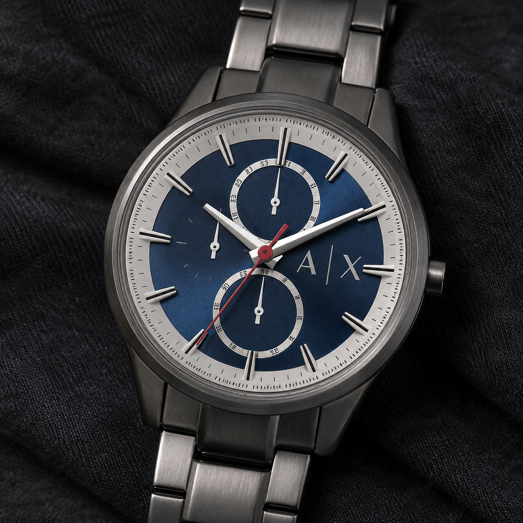 Armani Exchange AX1952 men's watch – dial macro view