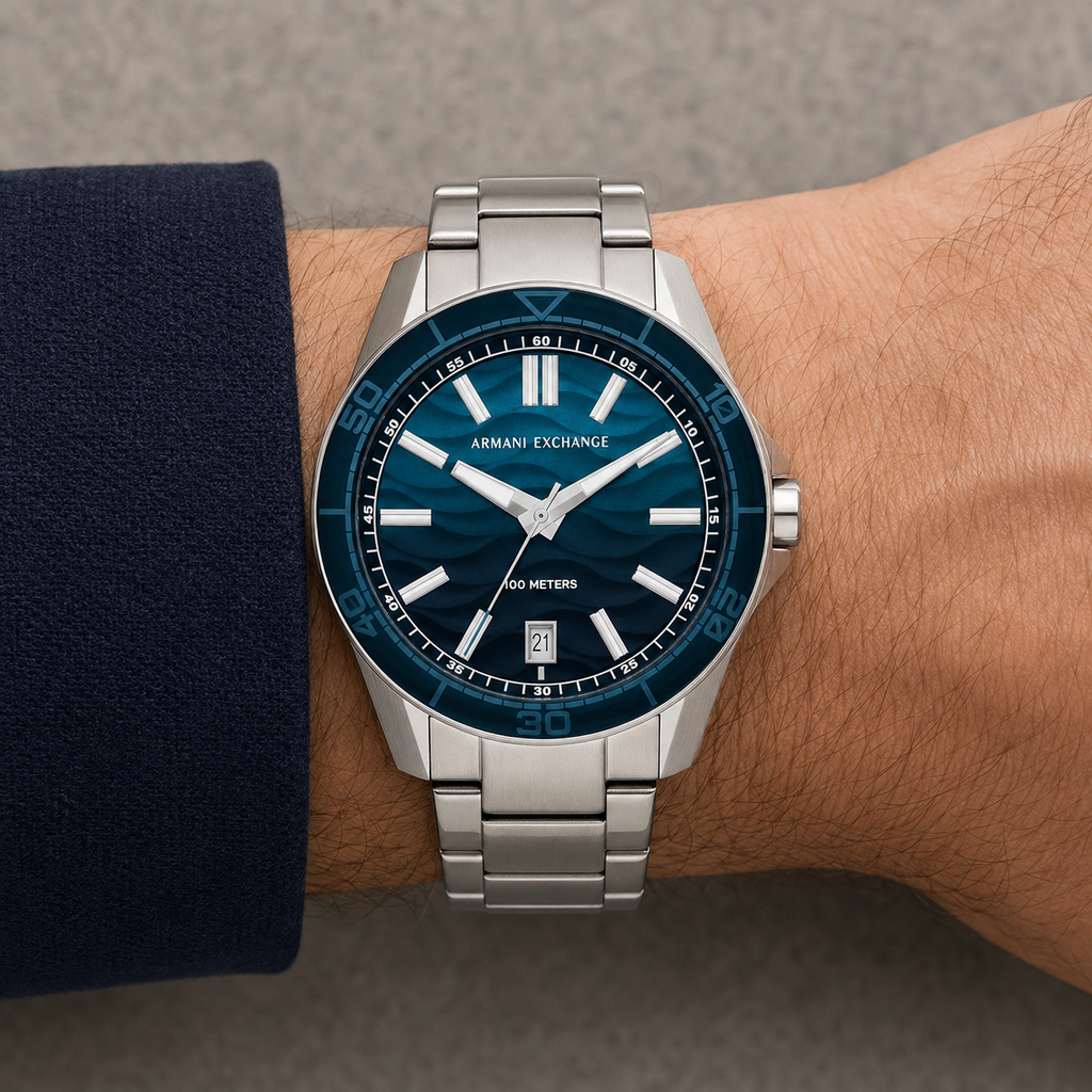 Armani Exchange AX1955 men's watch on wrist – featured view