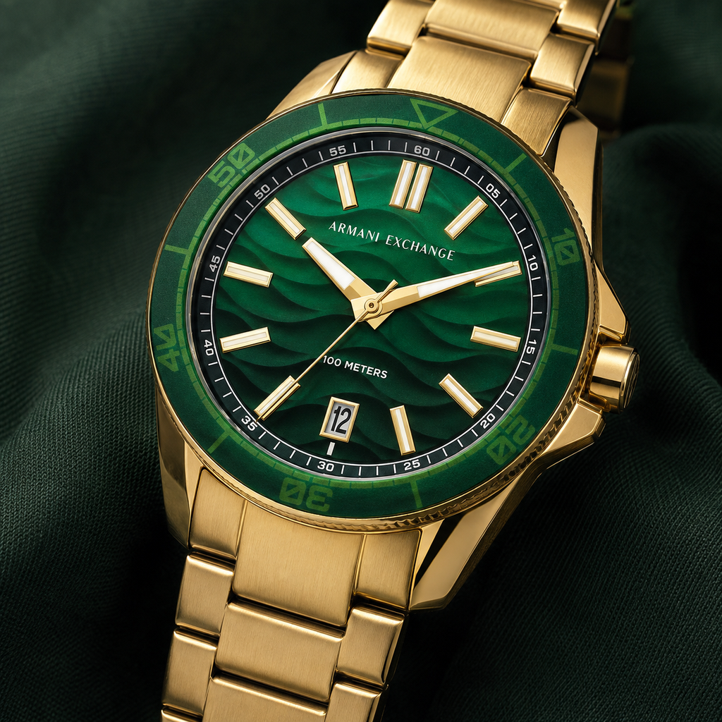 Armani Exchange AX1956 men's watch – dial macro view