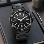 Armani Exchange AX2100 men's watch – desk lifestyle view
