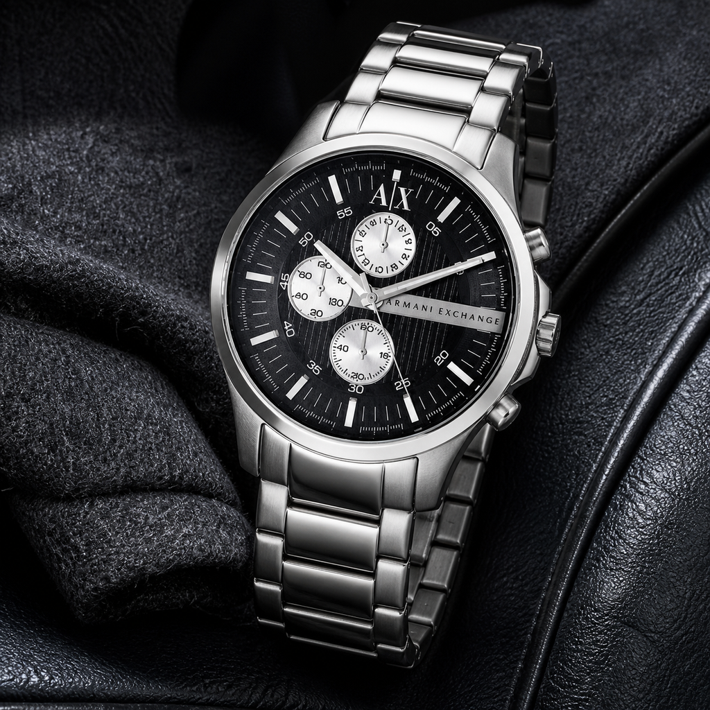 Armani Exchange AX2104 men's watch – luxury lifestyle view