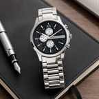 Armani Exchange AX2104 men's watch – desk lifestyle view