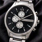 Armani Exchange AX2104 men's watch – dial macro view