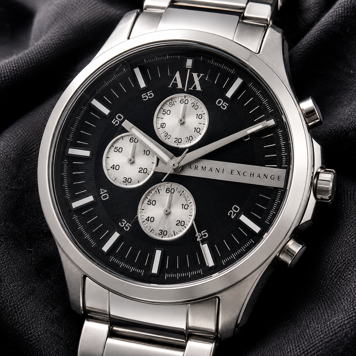 Armani Exchange AX2104 men's watch – dial macro view